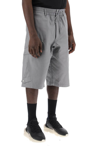 Canvas Multi-pocket Bermuda Shorts.