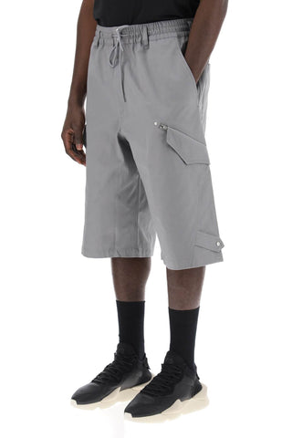 Canvas Multi-pocket Bermuda Shorts.