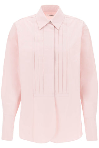 Pleated Bib Shirt With