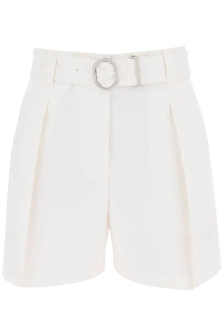 Cotton Bermuda Shorts With Removable Belt