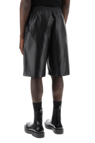 Leather Bermuda Shorts For