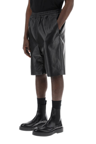 Leather Bermuda Shorts For