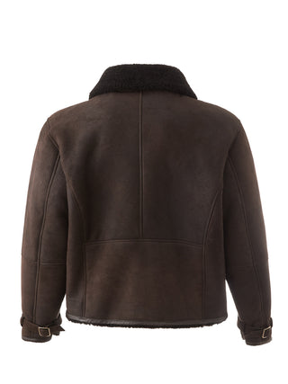 Elegant Italian Leather Sheepskin Jacket