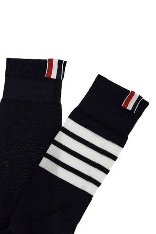 Long 4-bar Lightweight Cotton Socks