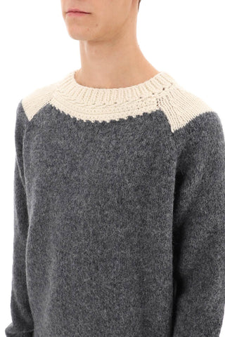 Two-tone Alpaca And Wool Sweater