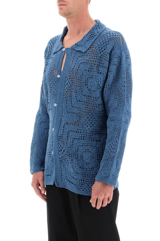 Overdyed Crochet Shirt