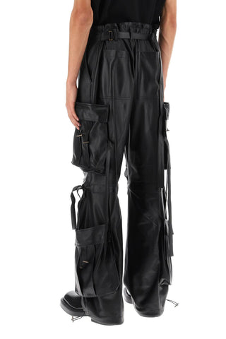 Luis Lamb-leather Cargo Pants