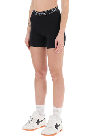 Sporty Shorts With Branded Stripe