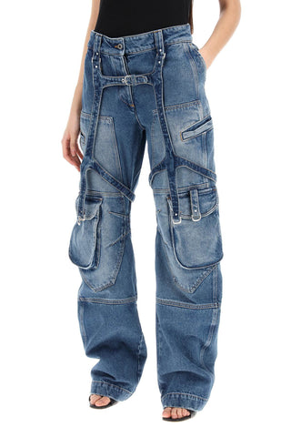 Cargo Jeans With Harness Details