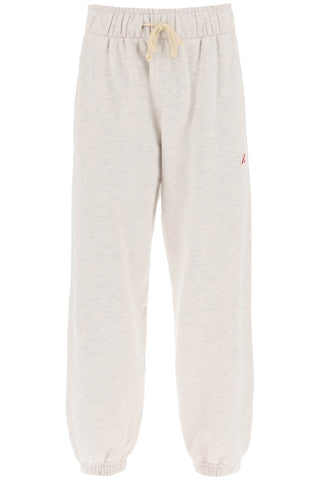 Melange Sweatpants With Logo Patch