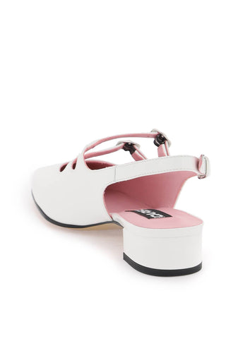 Patent Leather Pêche Slingback Mary Jane