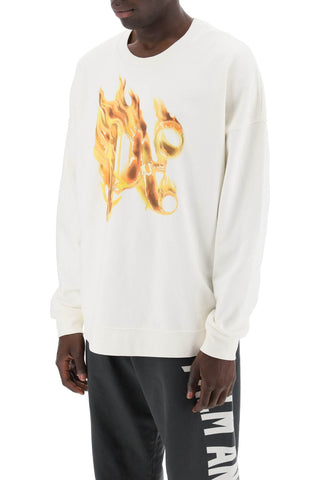 Burning Monogram Crewneck