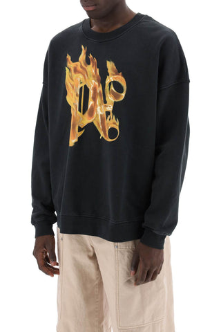 Burning Monogram Crewneck