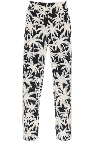 Joggers With Palms Print