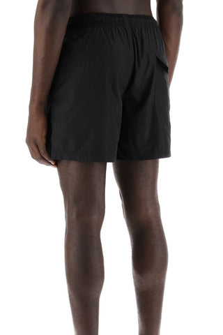 Sea Bermuda Shorts With Logo Print