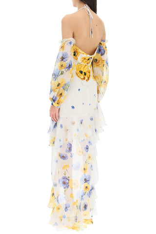 Luna' Asymmetric Silk Dress