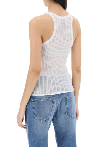 Perforated Knit Top