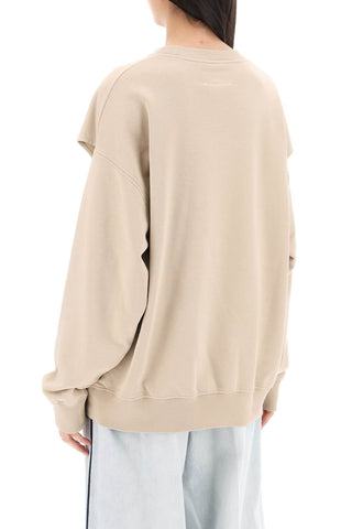 Crewneck Sweatshirt With Side Cut