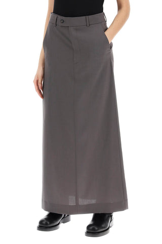 Maxi Skirt With Tieable Panel