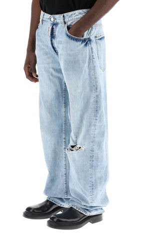 Oversized Jeans With Destroyed