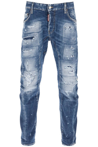 Medium Mended Rips Wash Tidy Biker Jeans