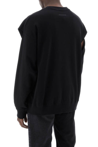 Sweatshirt With Cut Out And Numeric