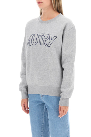 Crew-neck Sweatshirt With Logo Embroidery