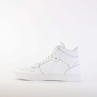 White Suede High-top Sneakers