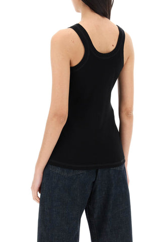 Ribbed Sleeveless Top With