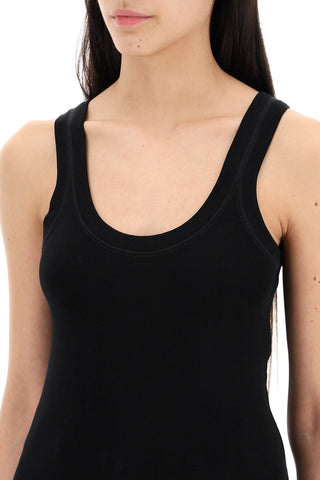Ribbed Sleeveless Top With