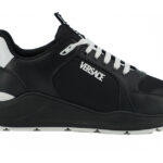 Black Calf Leather Sneakers