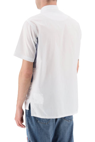 Short Sleeve Patchwork Shirt