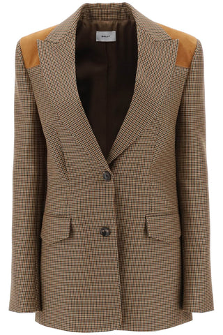 Houndstooth Single-breasted Blazer