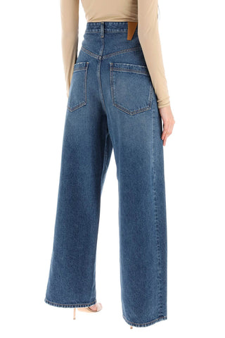 Ines' Baggy Jeans With Folded Waistband