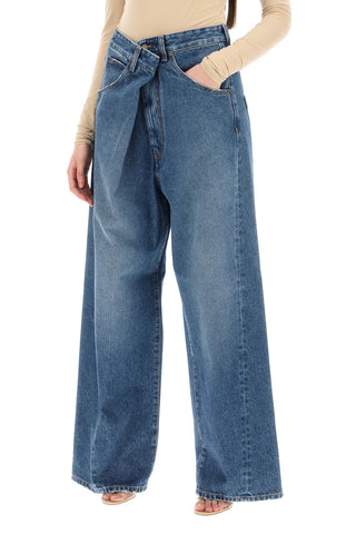 Ines' Baggy Jeans With Folded Waistband