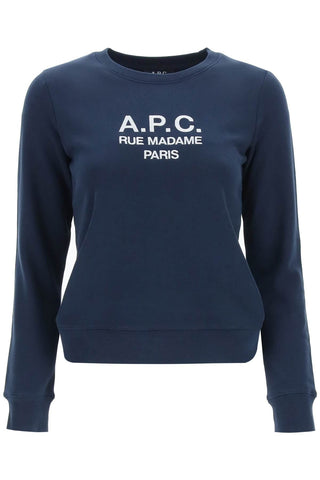 A.p.c. Earrings tina sweatshirt with embroidered logo