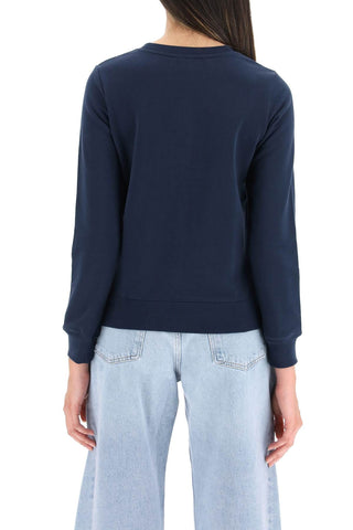A.p.c. Earrings tina sweatshirt with embroidered logo