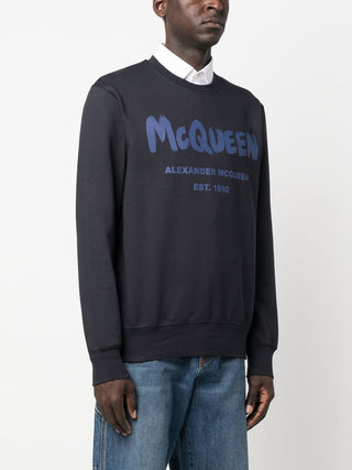 Alexander Mcqueen Sweaters Blue