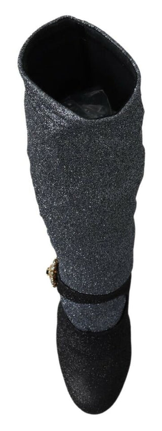 Glamorous Crystal-embellished Booties