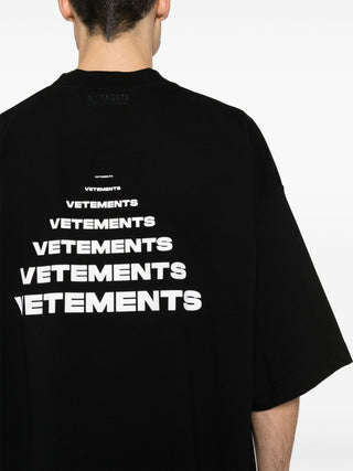 Vetements T-shirts And Polos Black