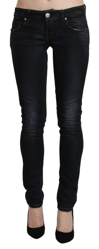 Acht Clothing Black / W26 / Material: Cotton Sleek Black Washed Skinny Jeans