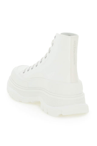 Alexander Mcqueen Earrings White / 39 tread sleek high-top snekaers