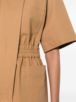 Max Mara Dresses Leather Brown