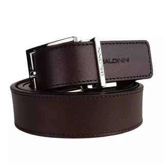 Baldinini Trend Accessories Reversible Calfskin Leather Belt in Rich Brown