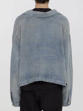 Balenciaga Clothing BLUE / S Off-the-shoulder jacket