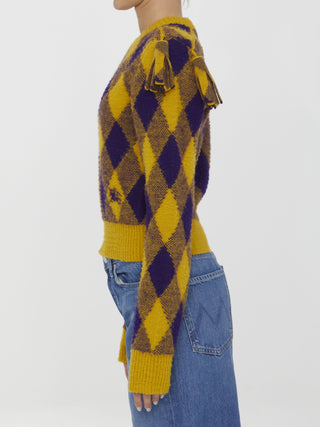 Argyle Wool Pullover