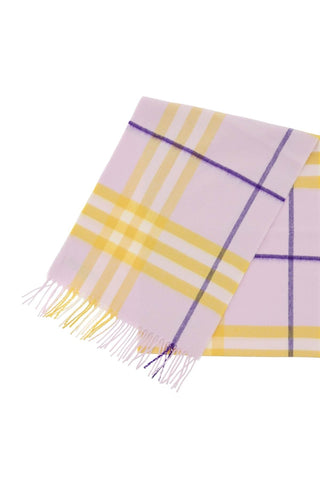 Burberry Unisex Mixed colours / os check cashmere scarf