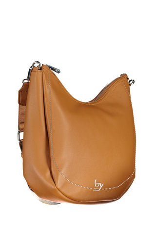 Chic Brown Handbag With Contrasting Details