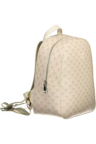 Elegant Beige Backpack With Contrasting Accents