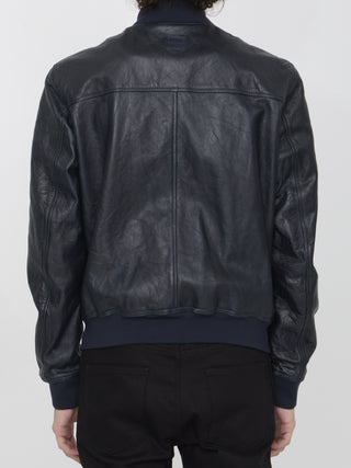 Leather Bomber Jacket